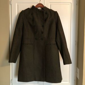 Banana republic green pea coat 💚💚💚